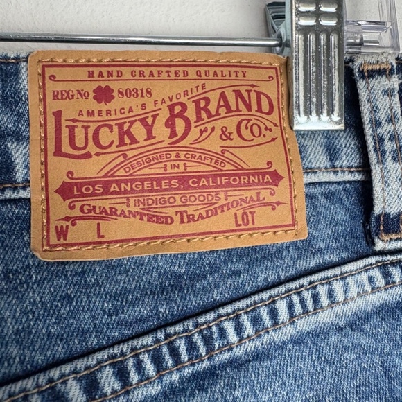 Lucky Brand Womens Embroidered Geometric Light Wash Denim Bootcut Jean Size 8 - Picture 6 of 6